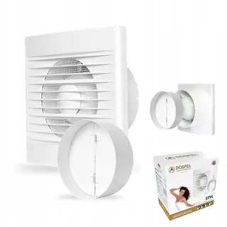 Domáci ventilátor 100fi veľmi tichý energeticky úsporný Dospel + spätná klapka